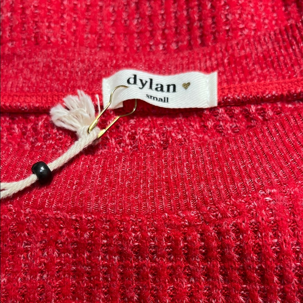 NWT Dylan Brushed Waffle Blanket Stitch Sweatshirt - Picture 10 of 10